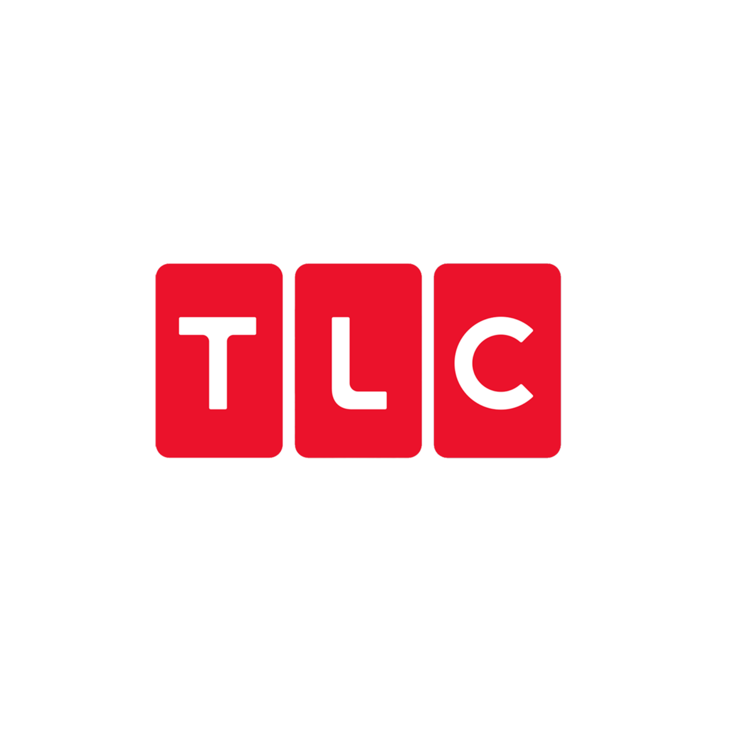 TLC channel logo displaying three red squares with white letters on black background.