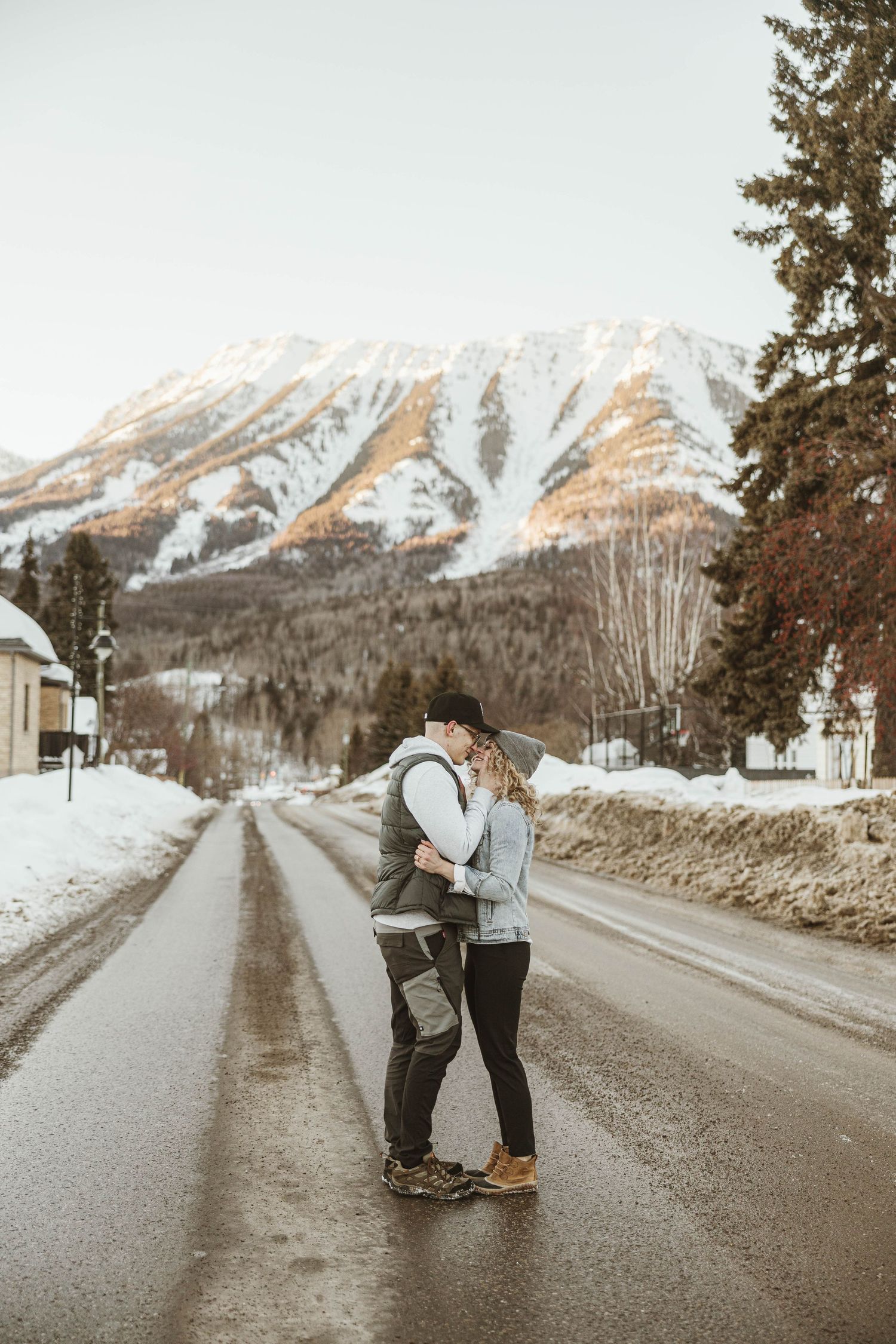 Fernie Alberta Engagement Session winter