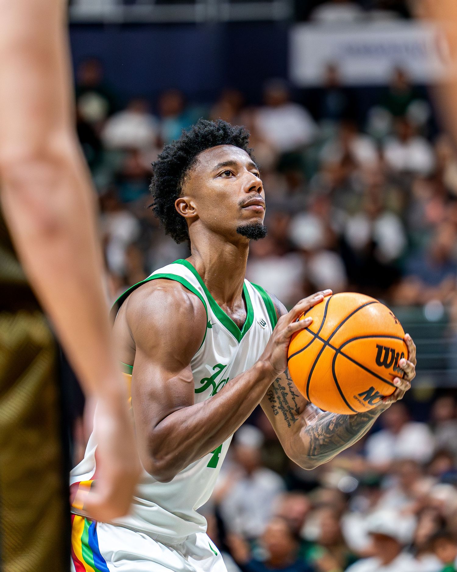 Action moment from a Hawaii winter sports championship event