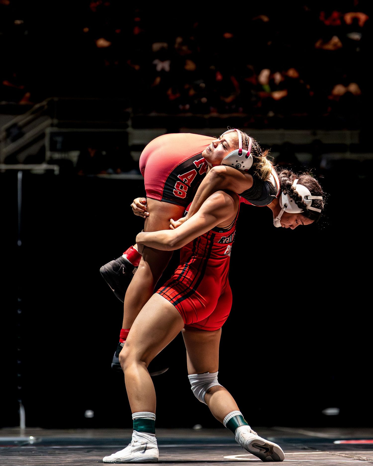 Basketball game highlight from a winter season matchup in Hawaii