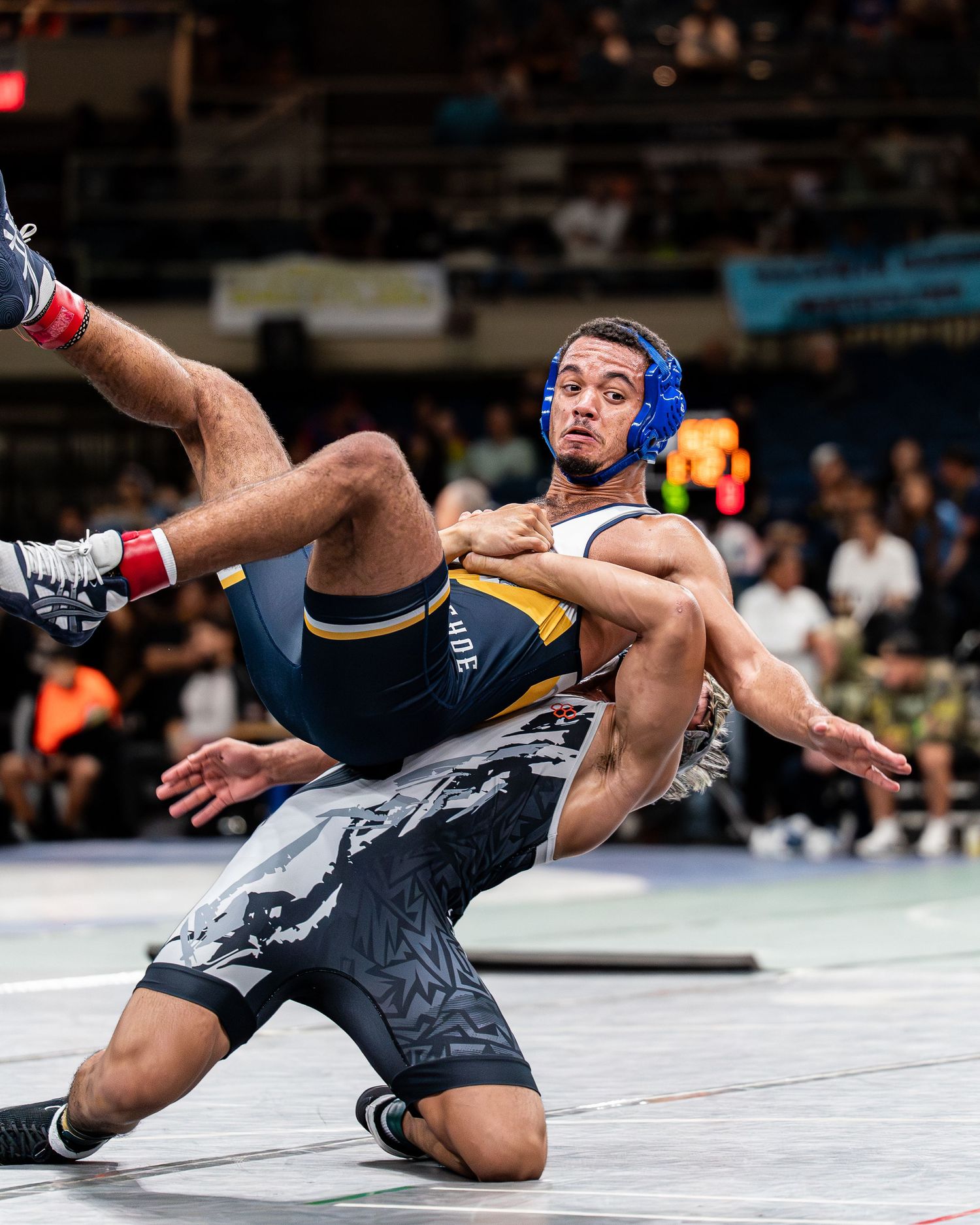 Wrestling match at Hawaii state championship