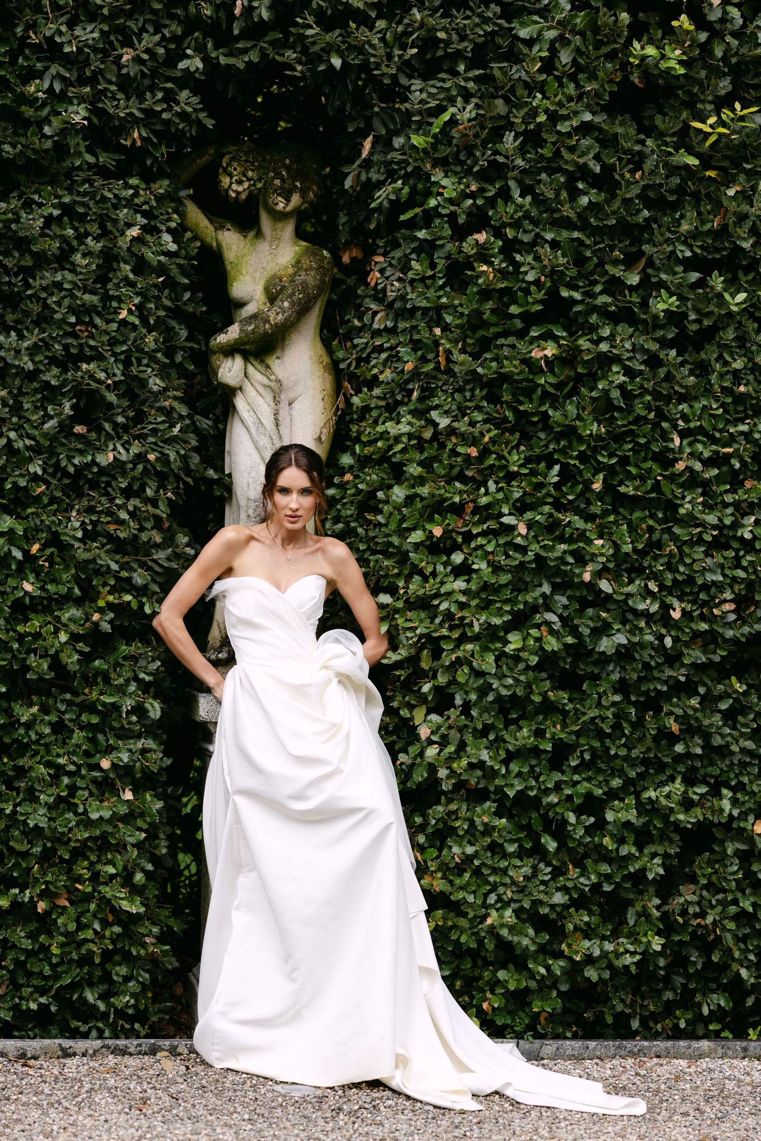 Villa balbiano bridal portrait in Lake Como