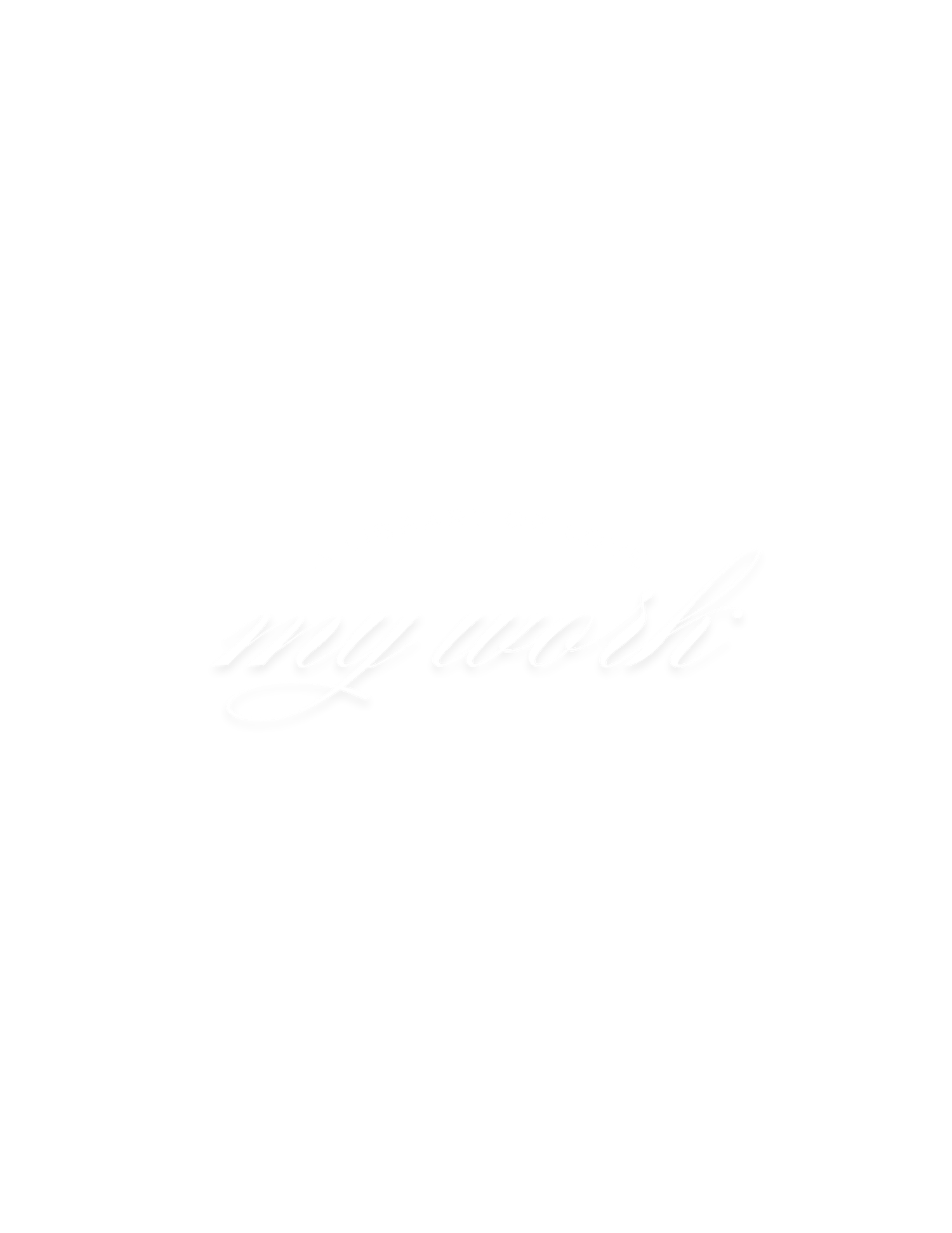 Minimalist white image with faint script text watermark logo on white background.