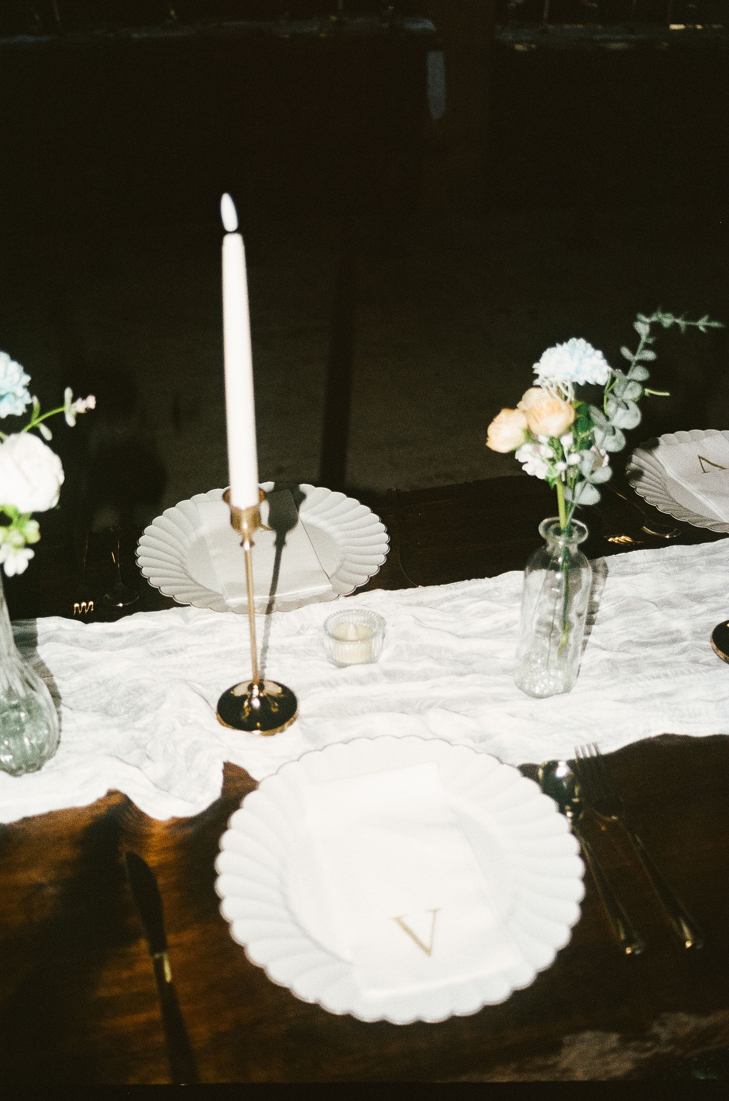 Romantic elegant summer wedding on 35MM film photographer northern Indiana candid documentary true to life lush greens