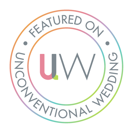 Featured on Unconventional Wedding blog badge