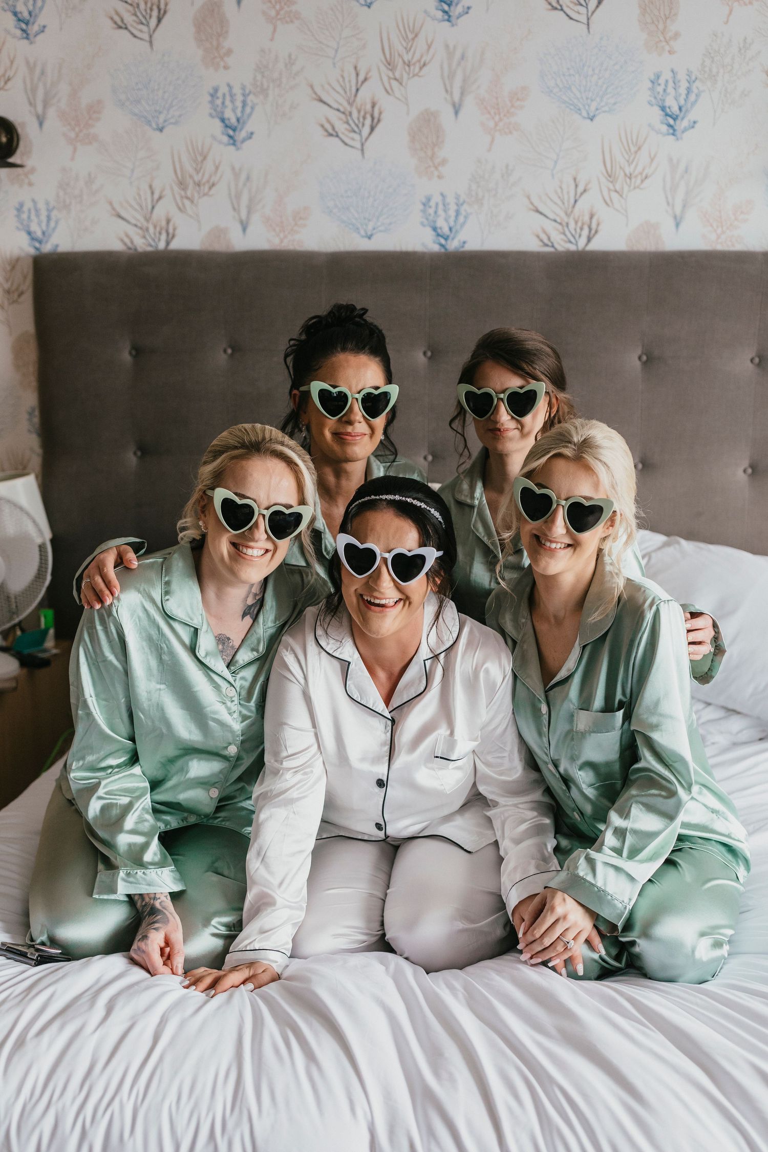 Greenbank Hotel Falmouth Cornwall Wedding March Sage Bridesmaids