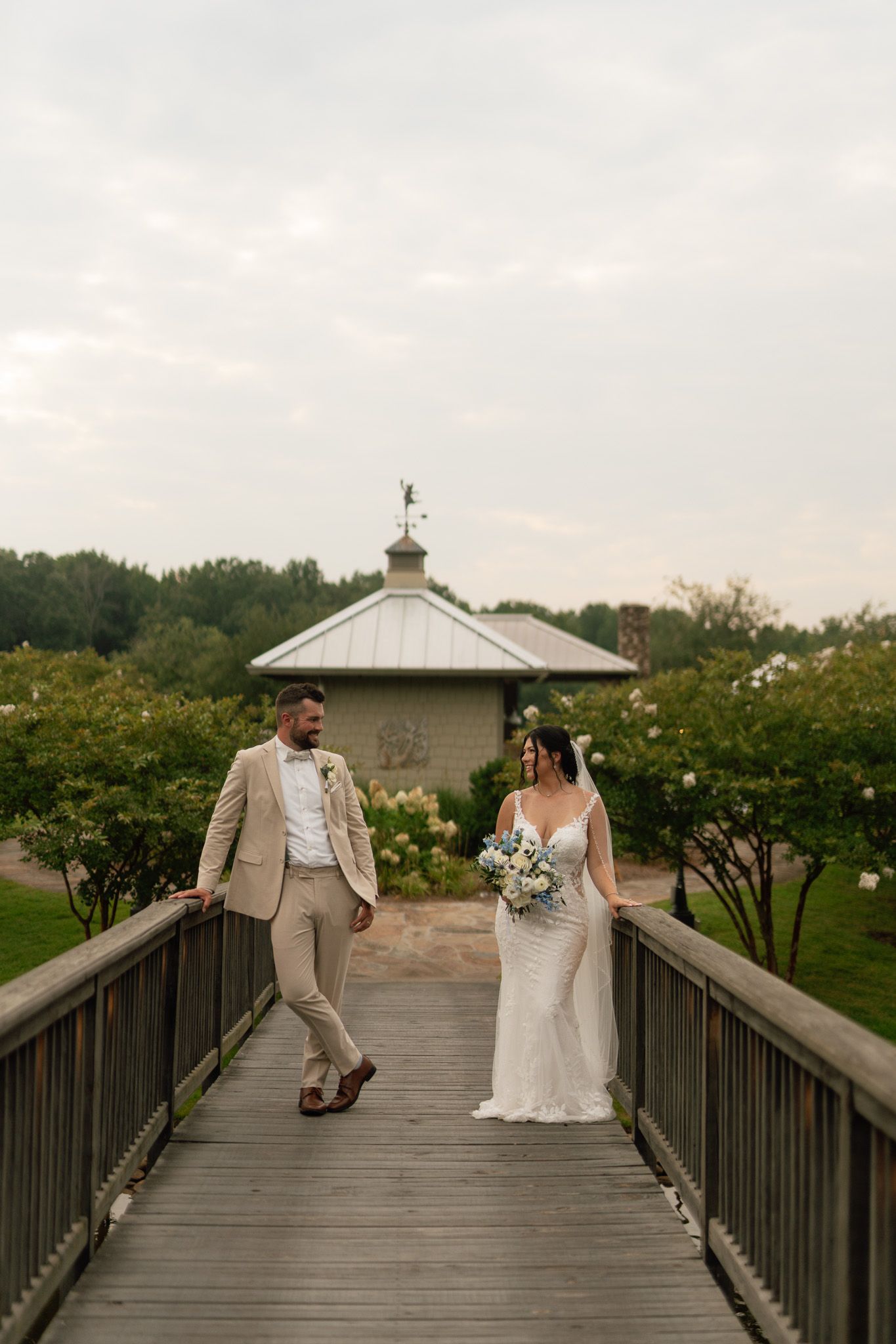 newlywed couple