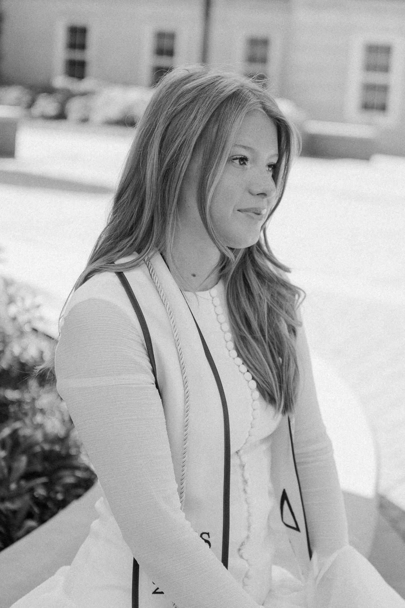 a senior staring of into the distance