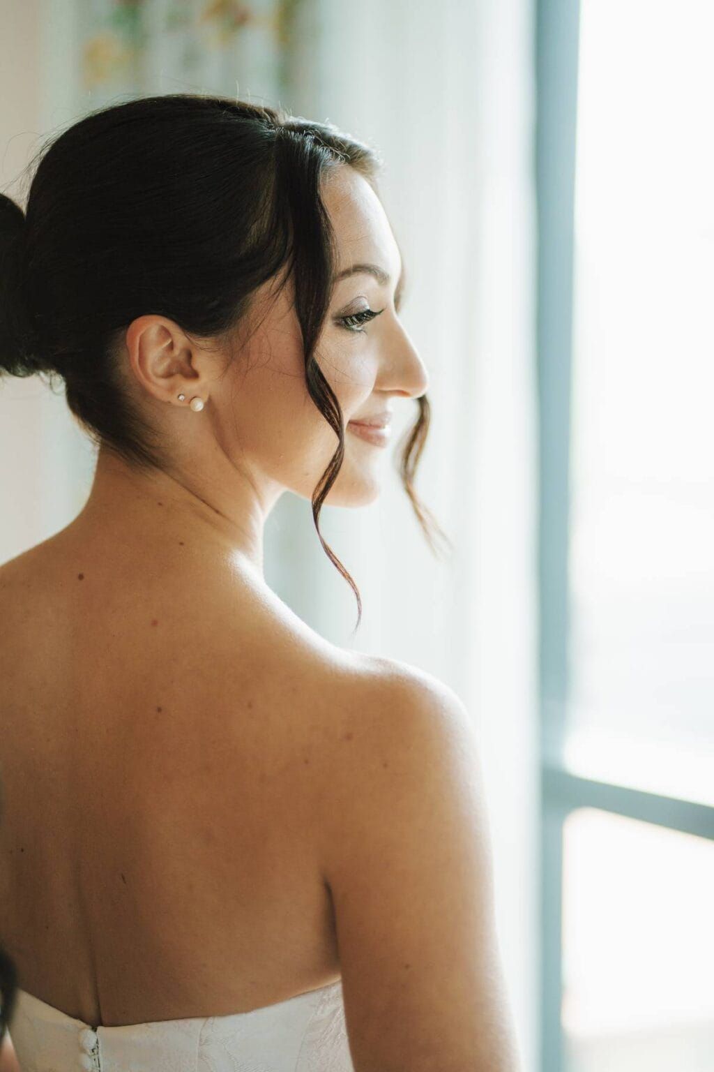 a bride on her wedding day