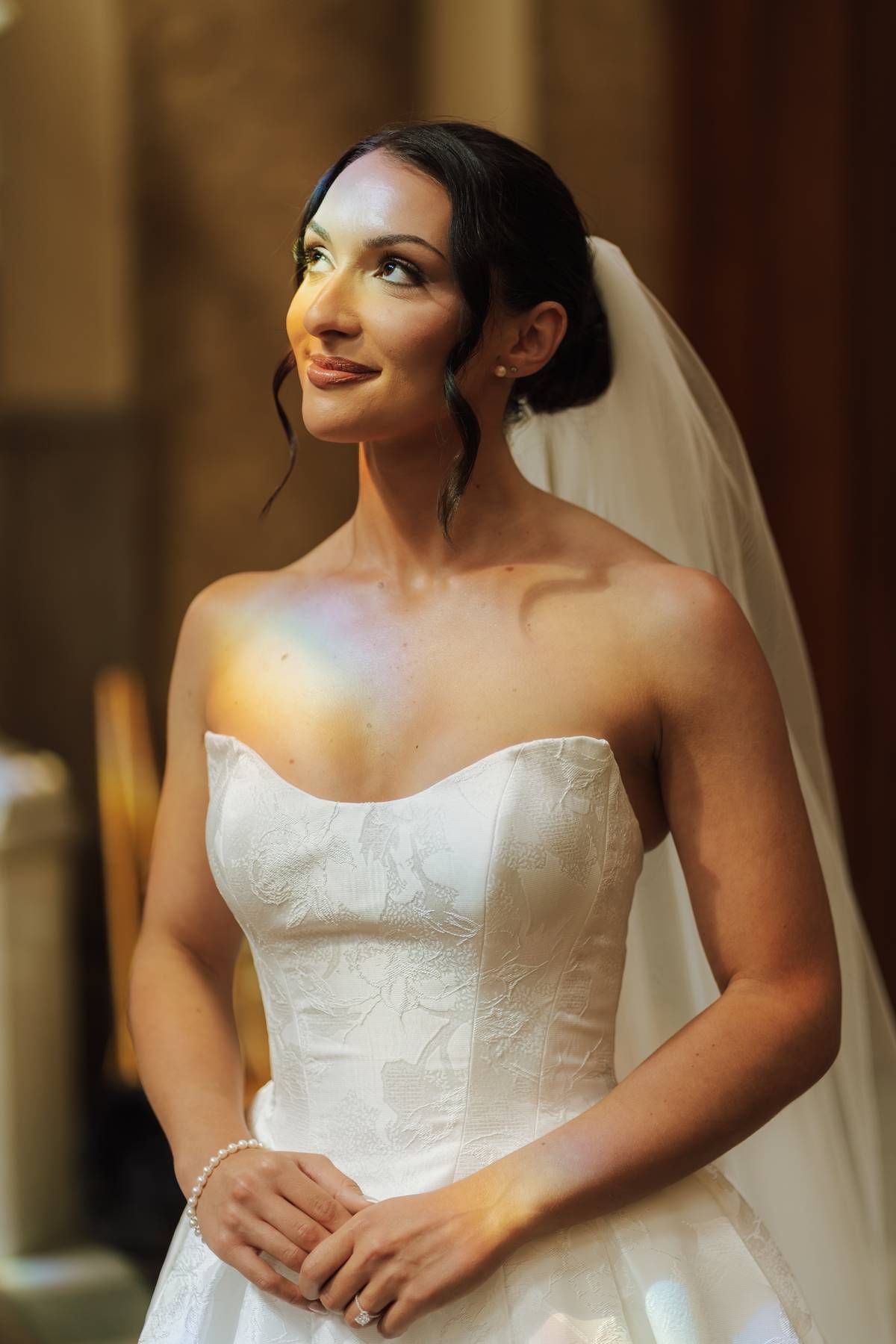 a bride on her wedding day