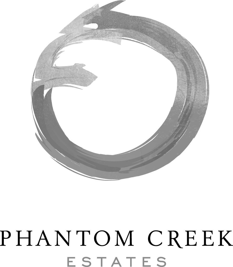 Phantom Creek Estates logo - brand and event photography by Tania Veitch for Okanagan winery.