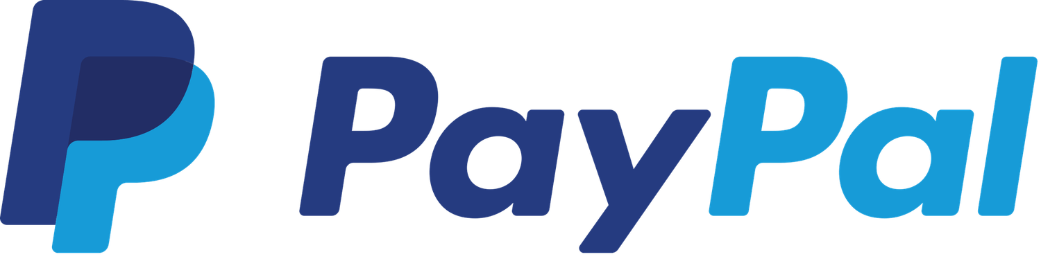 PayPal brand logo design with dual blue color scheme. Boudoir Art by Peter Payment options