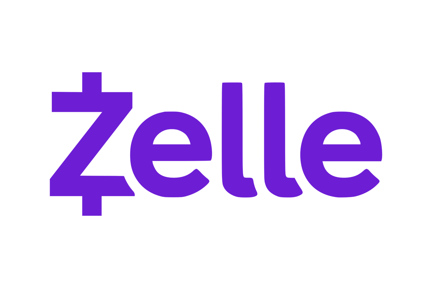 Zelle Purple text logo design with minimalist style. Boudoir Art by Peter Payment options