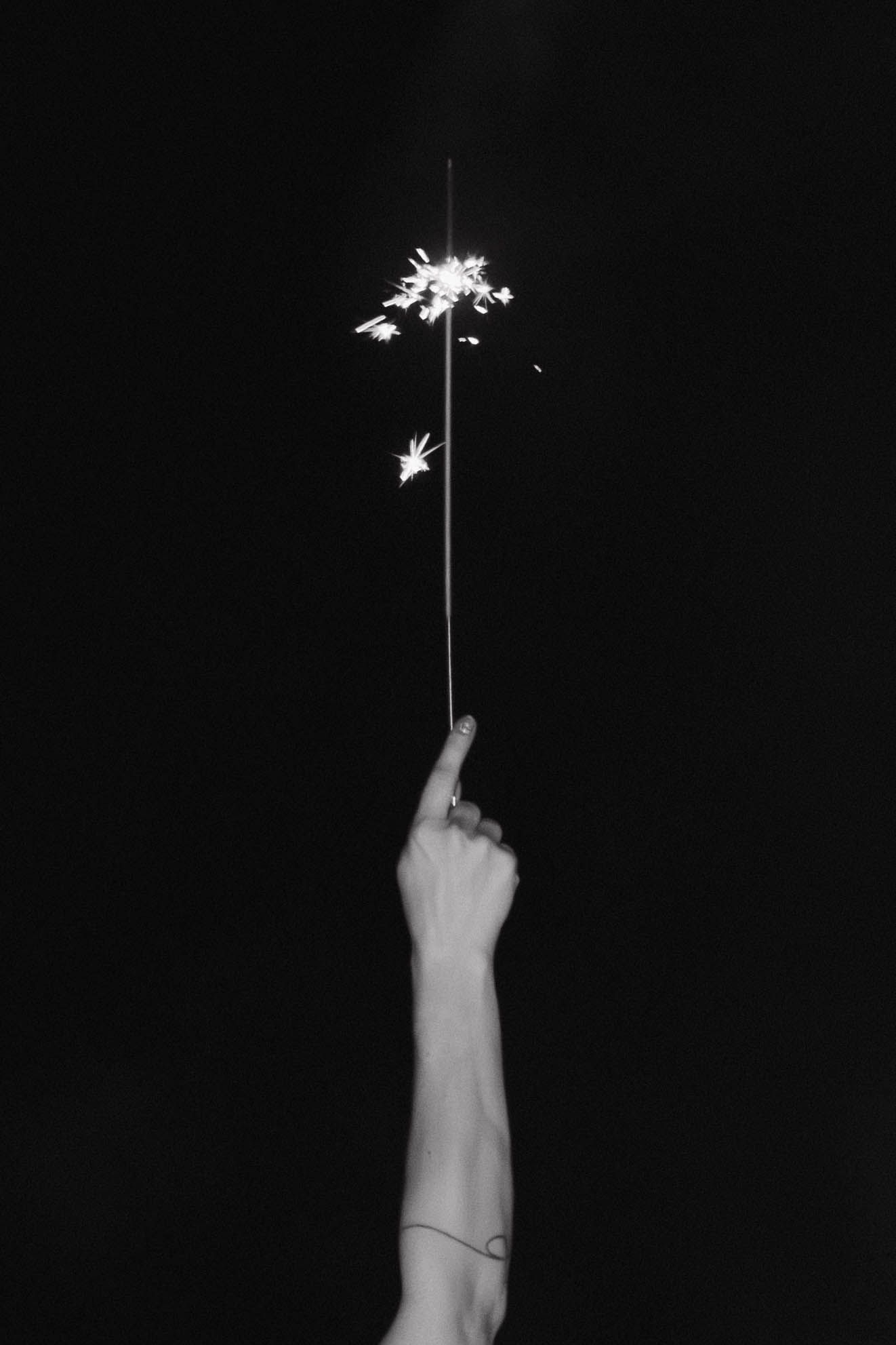 Wedding Sparkler detail photo