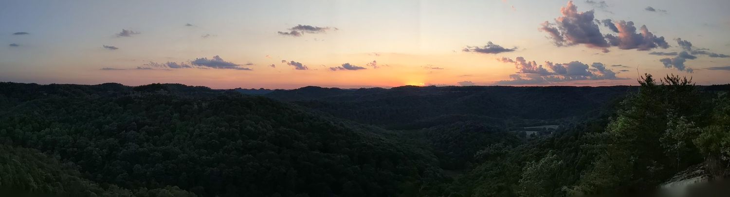 Sunset at Red River Gorge in Kentucky