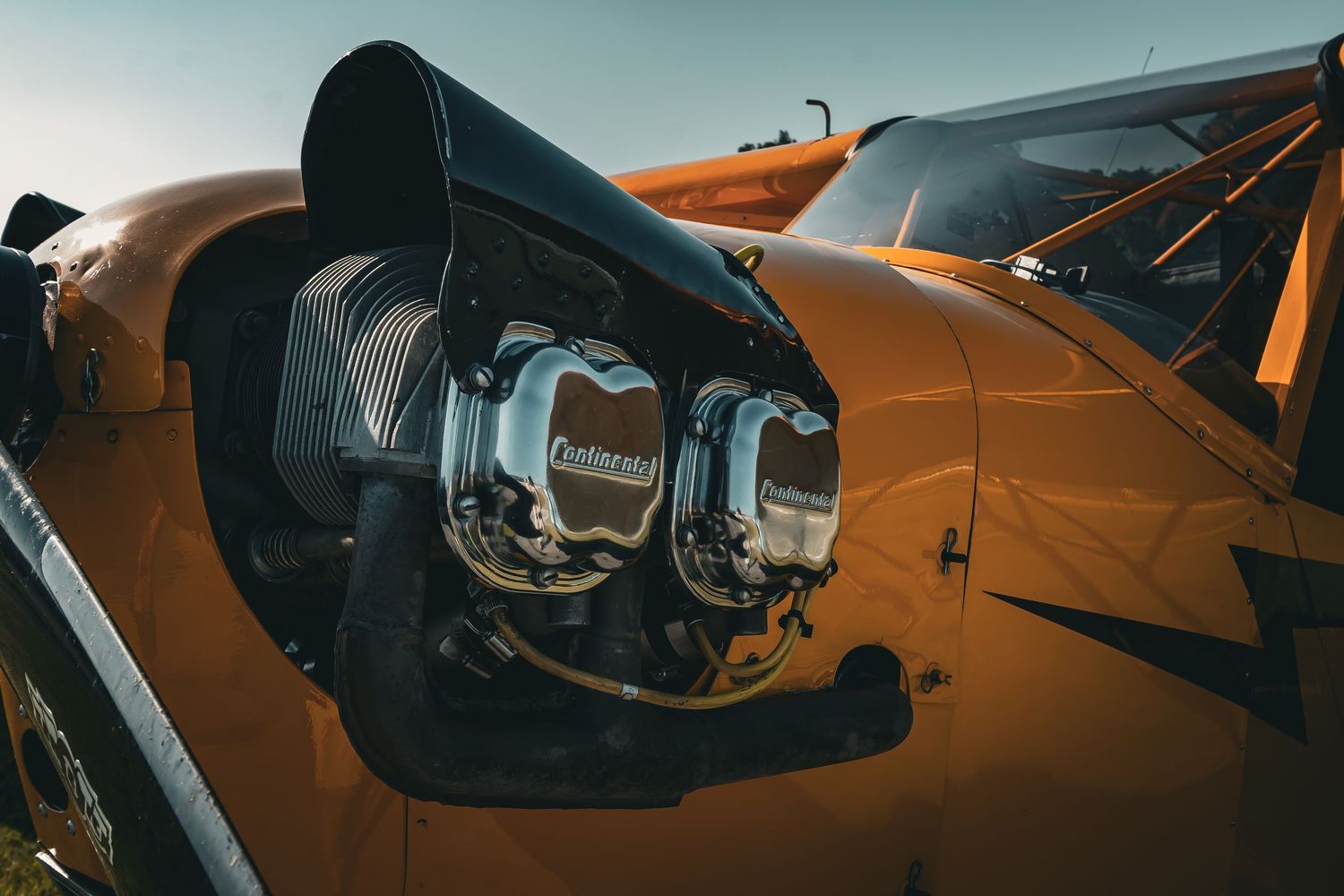 Continental plane closeup