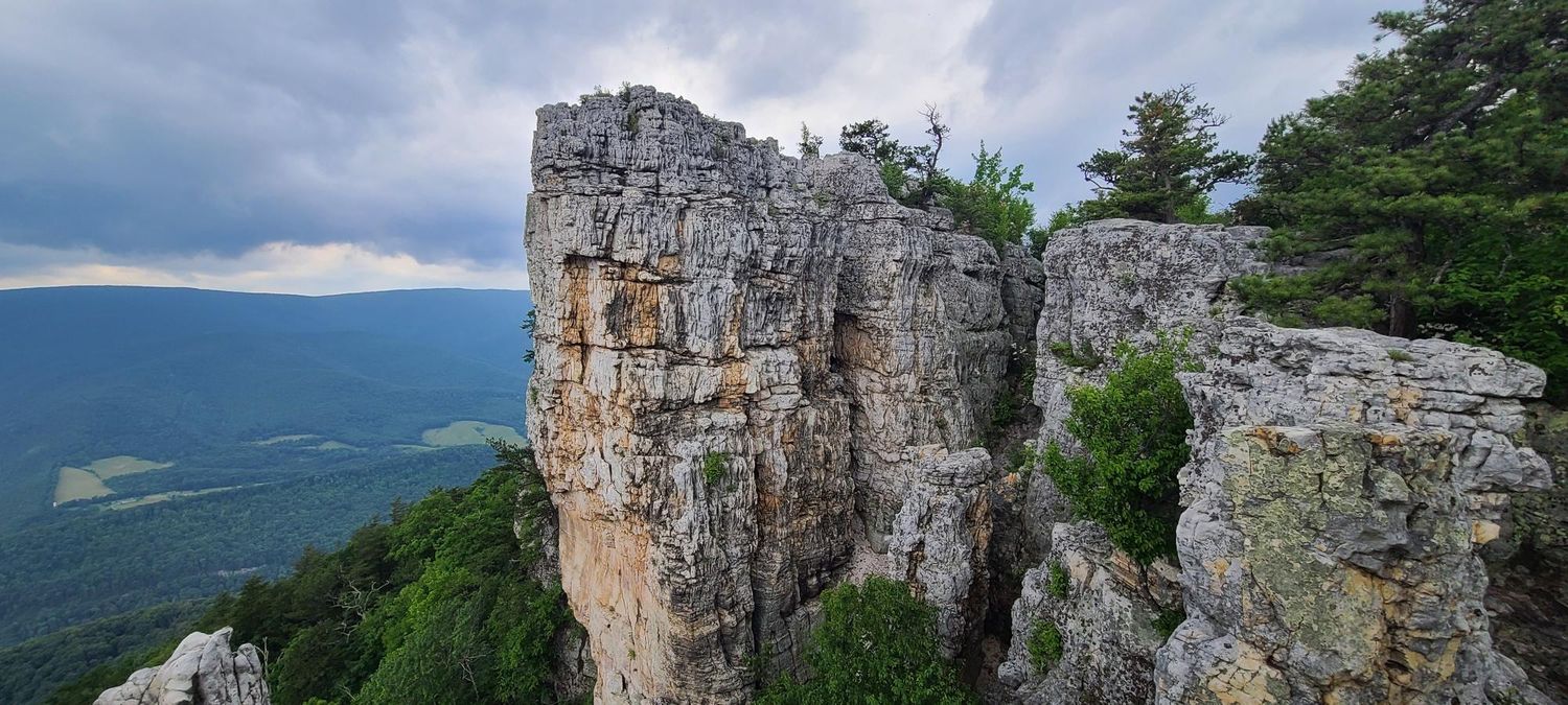 Rock face in West Virginia