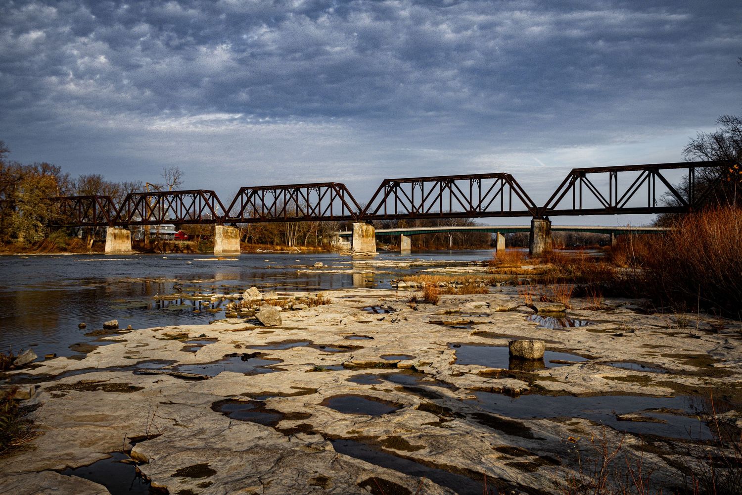 Railroad bridge in Grand Rapids Ohio