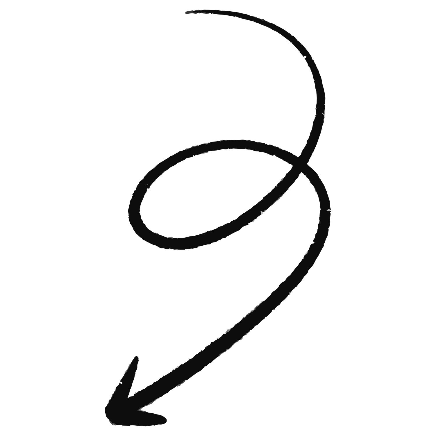 Abstract black scribble pattern on white background resembles freeform calligraphy or artistic brushstrokes.