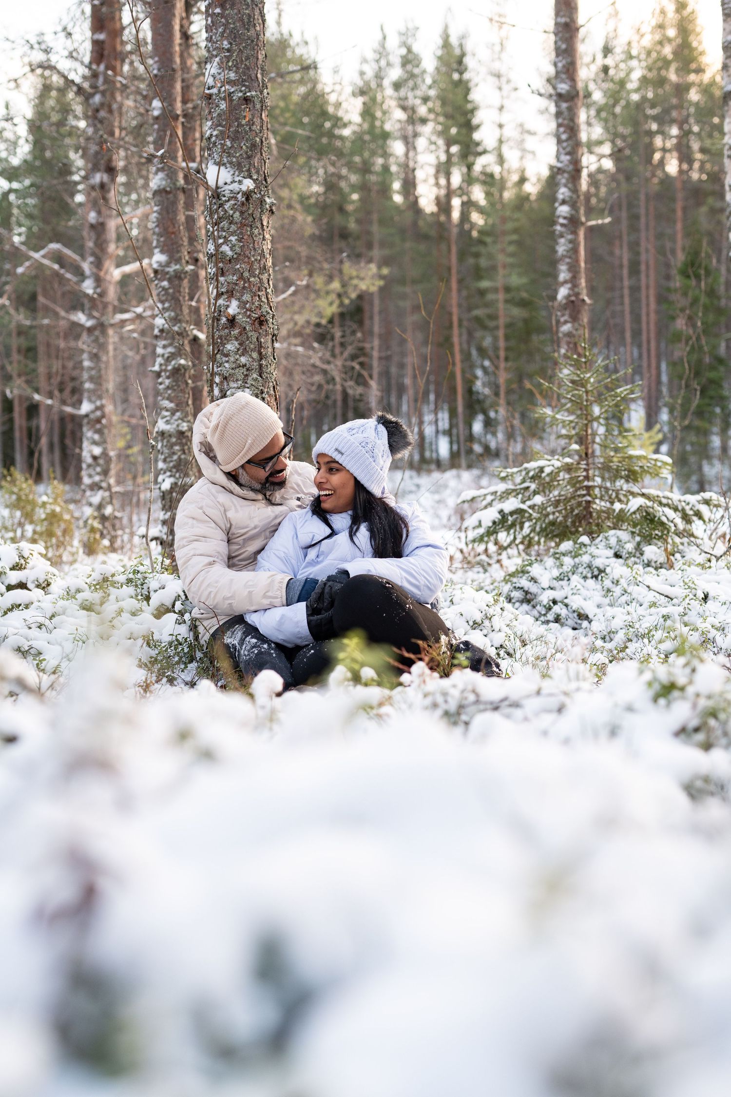 Couple photoshoot in Finnish nature