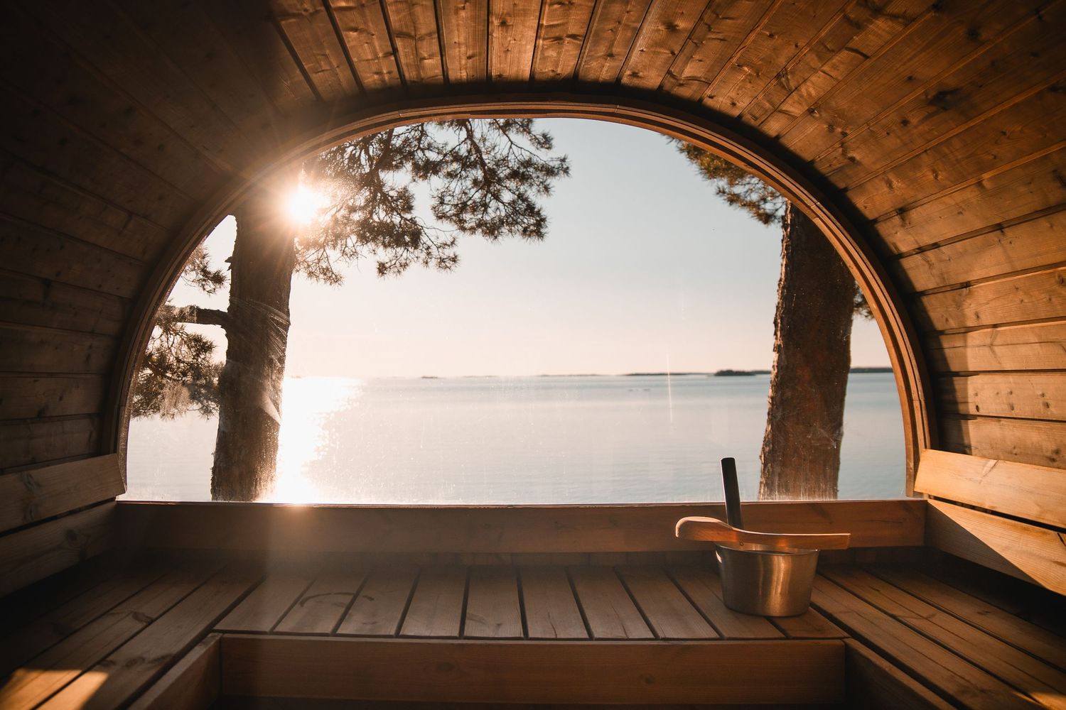 marketing/ branding photo for a resort in the Finnish Archipelago. Freelance based work as lifestyle and brand photographer. Sauna