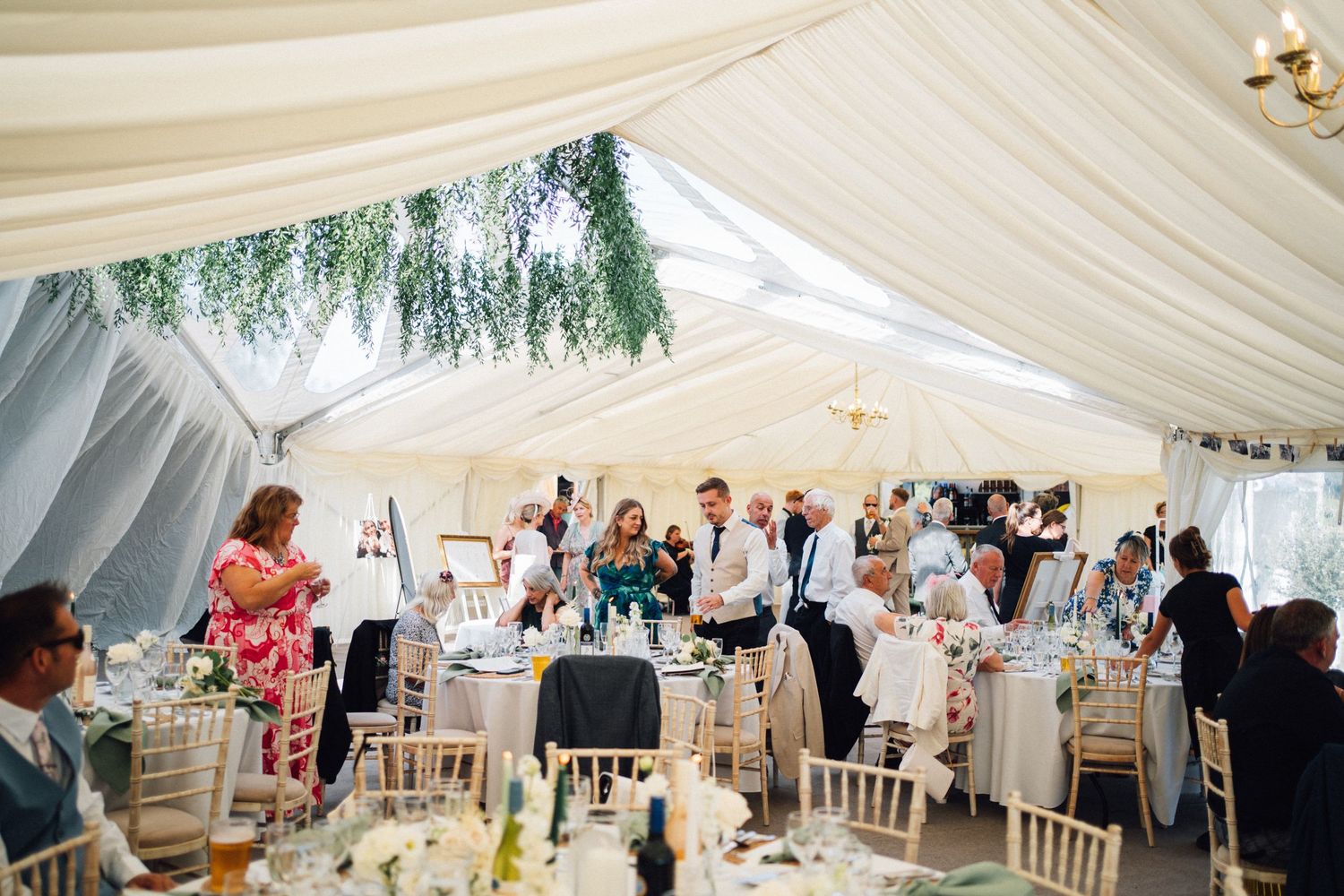 Marquee wedding in Chew Valley