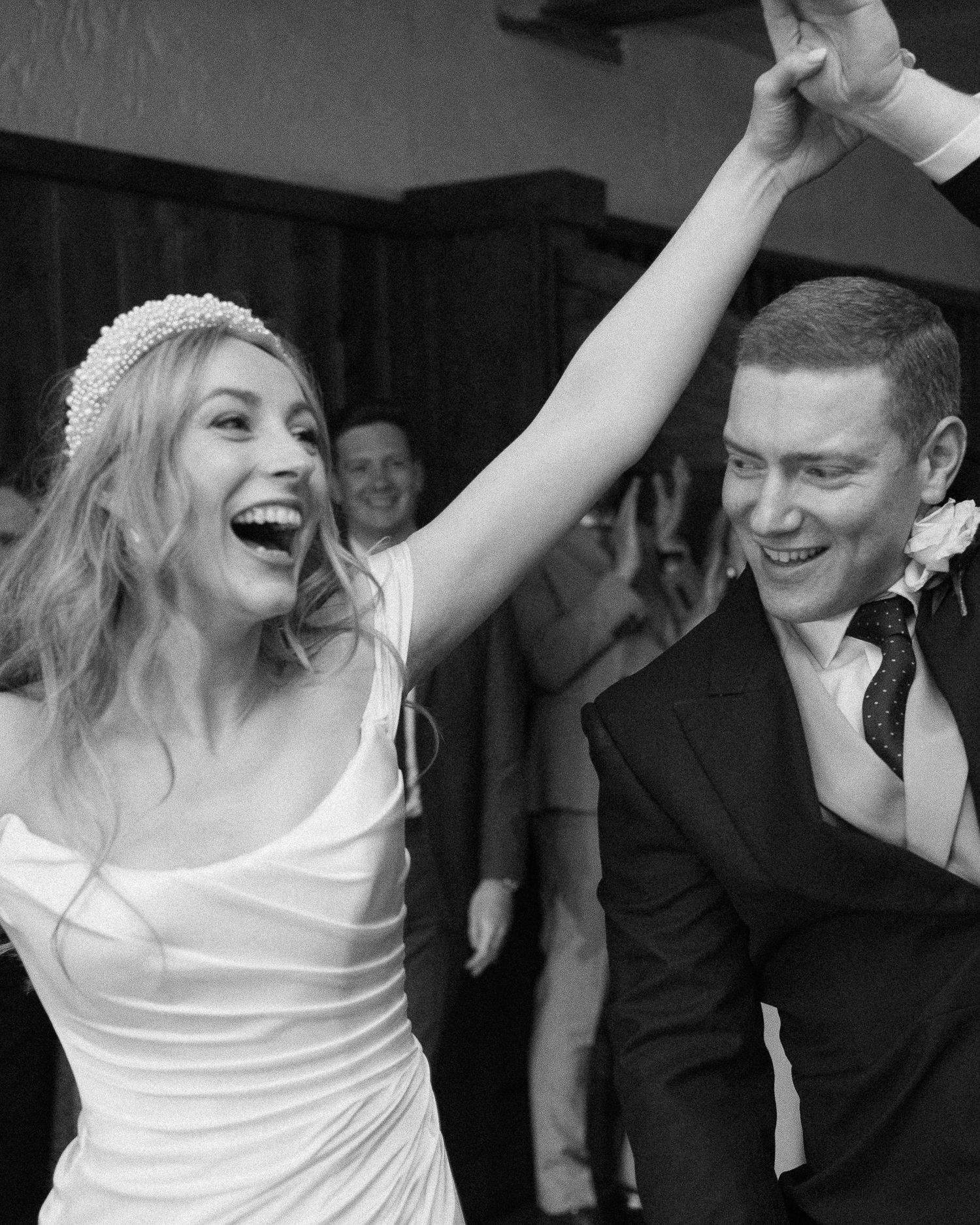 Photograph of couple enjoying their first dance at Pennard House