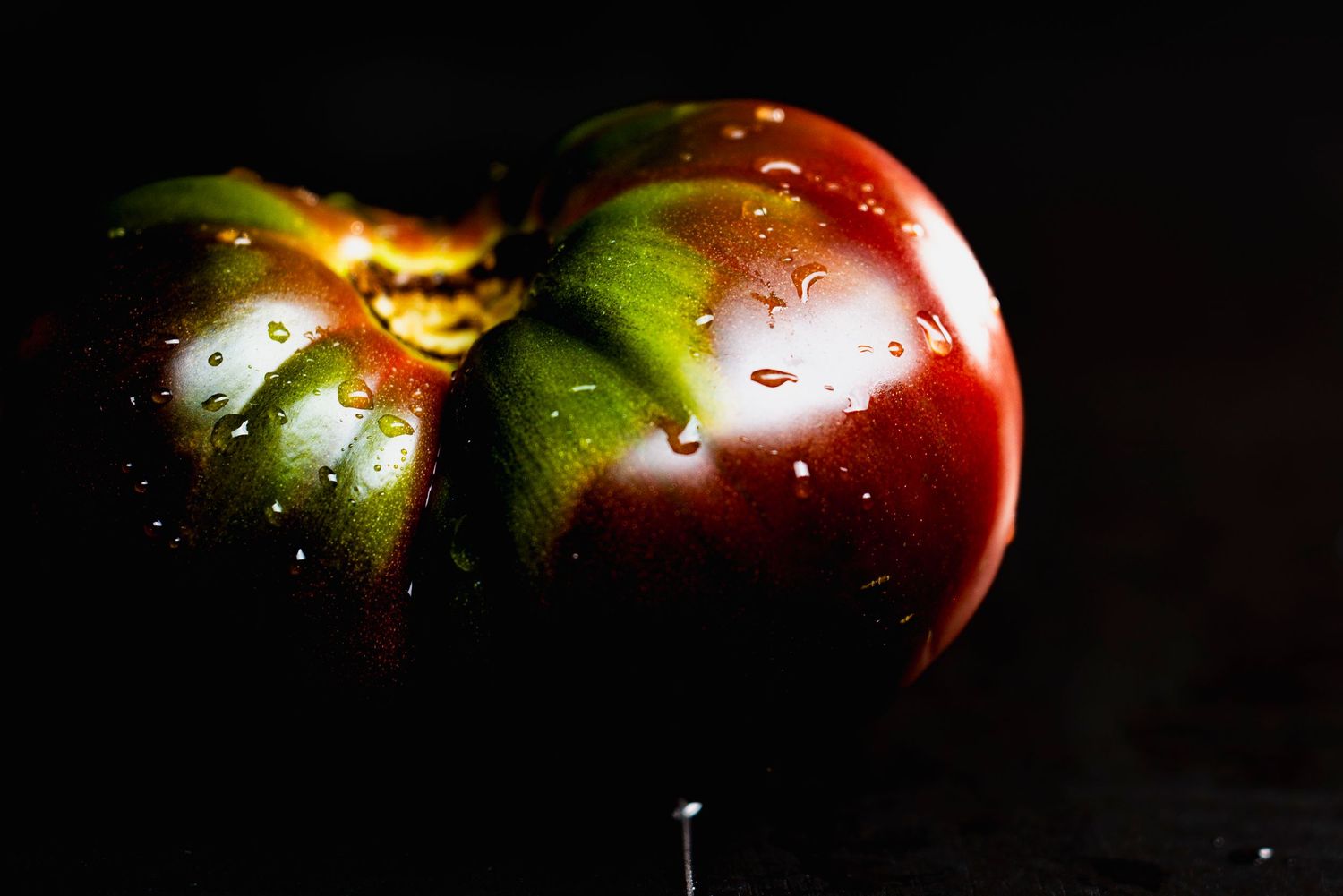 A sequence of images showing a red apple being eaten until only the core remains.