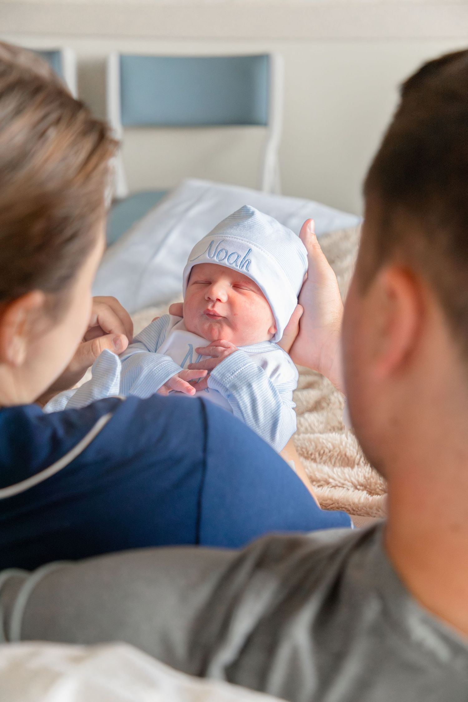 Newborn hospital announcement photos in Ruston, Louisiana