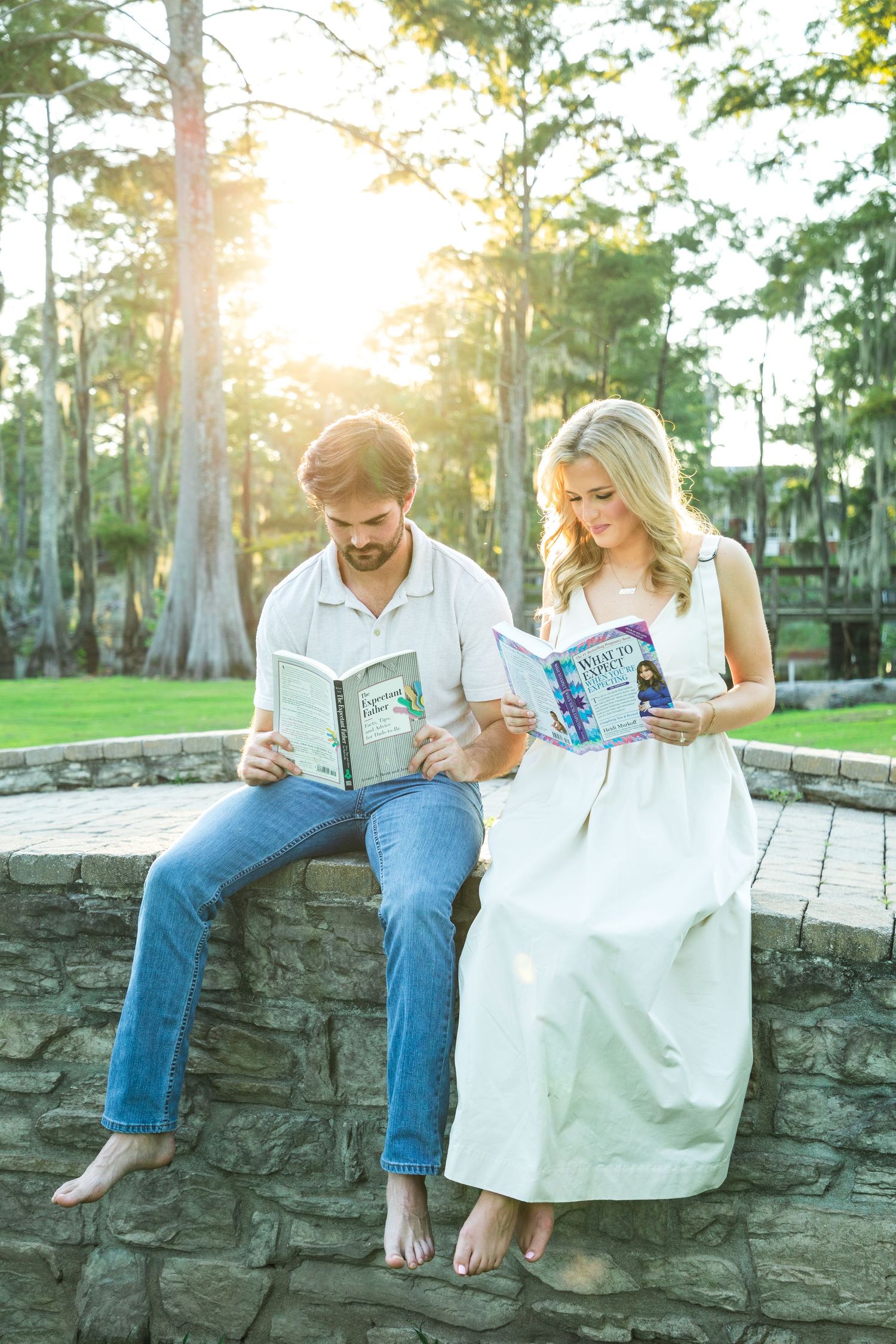 pregnancy announcement photographer in Monroe, Louisiana