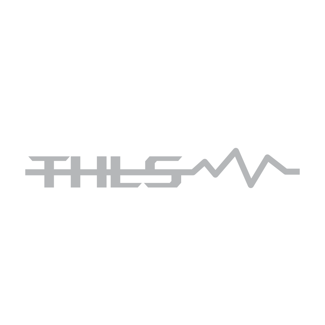 THLS logo with heartbeat pulse line graphic in light gray on white background.