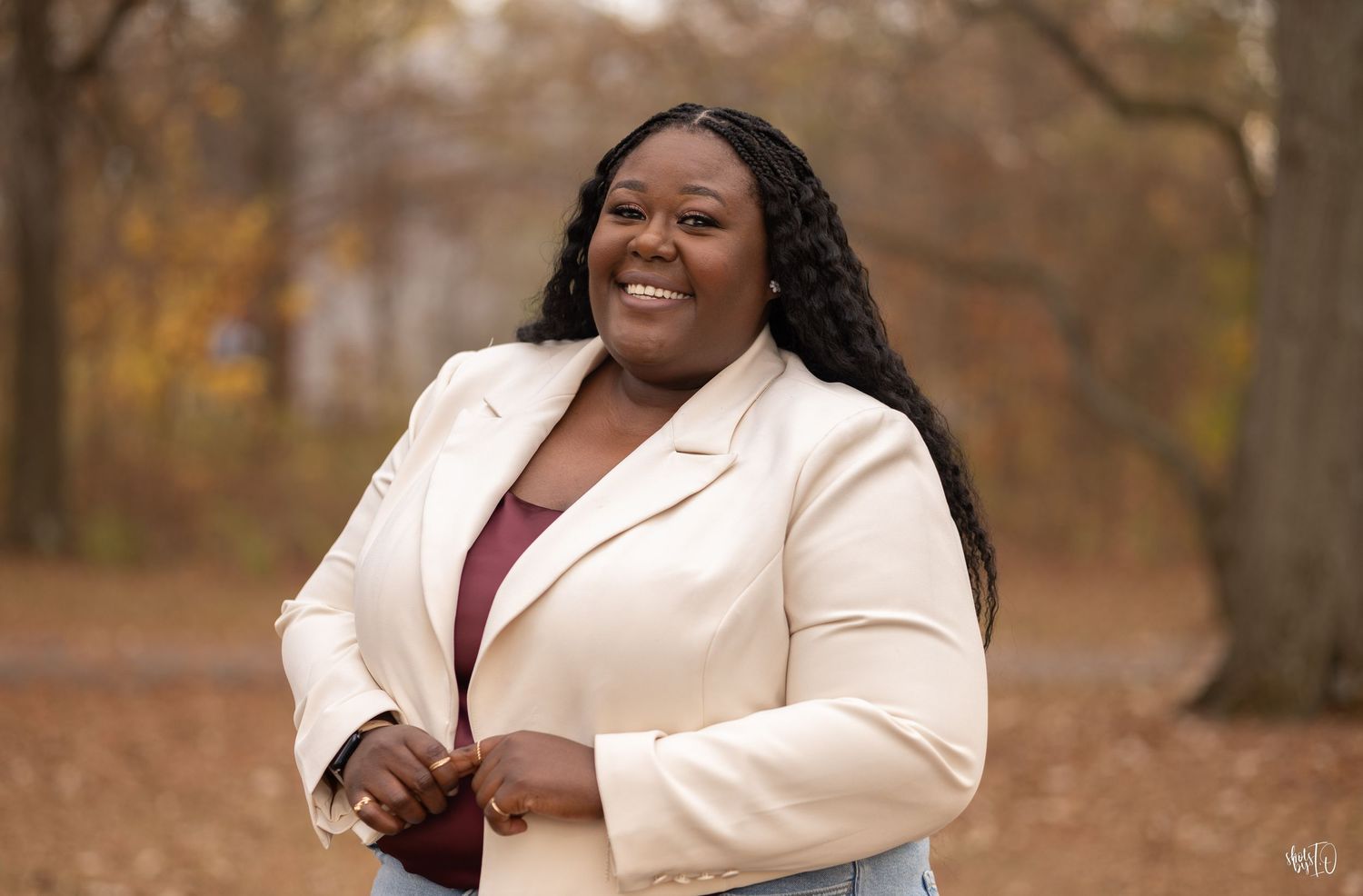 Outdoor headshots fall season