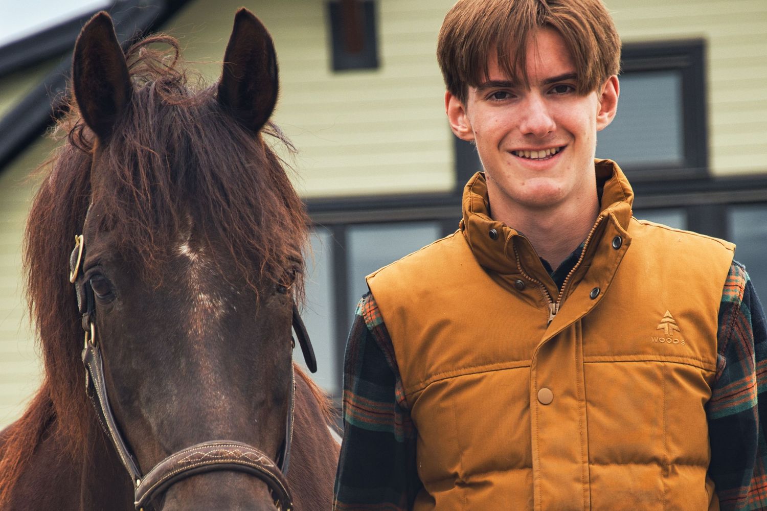 Boy leading a horse, equine, Fraser Valley