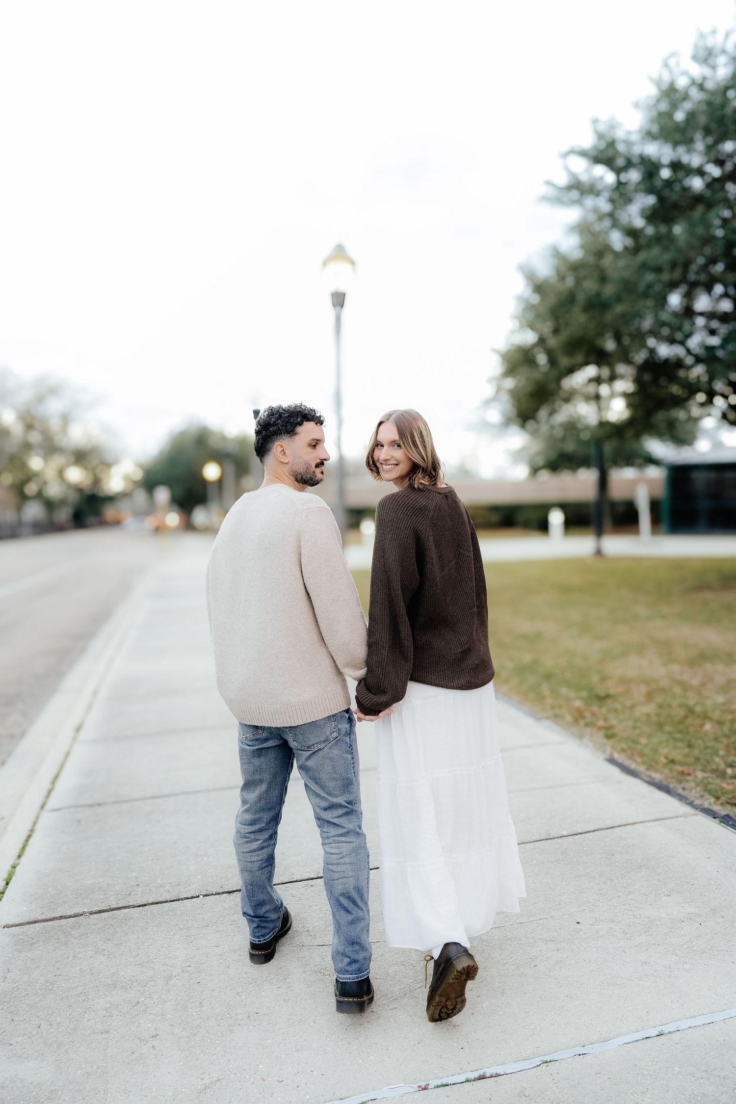 Couple Walking Together in Covington, Louisiana