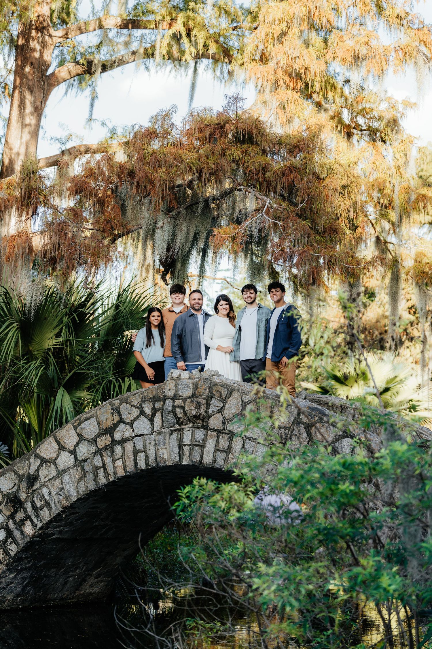 Family Photo on Bridge in New Orleans, Louisiana