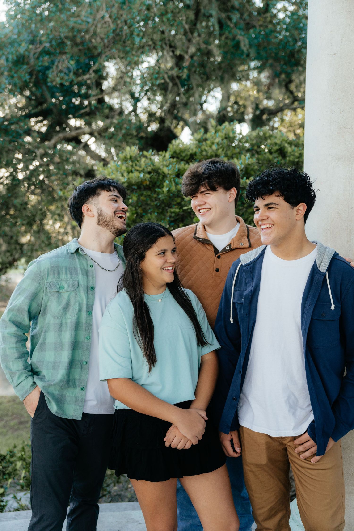 Siblings Smiling Together in Louisiana