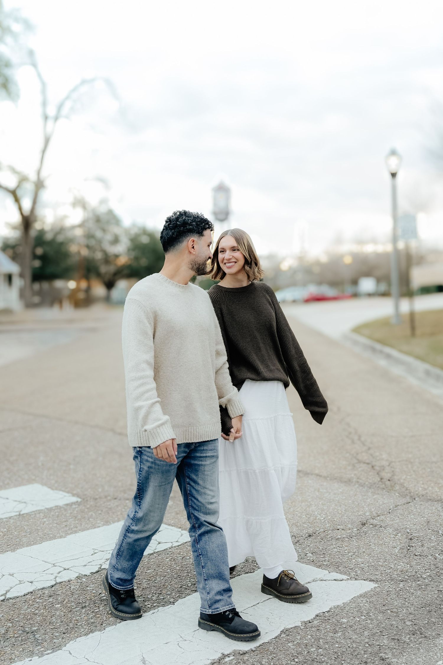 Couple Walking Together in Covington, Louisiana