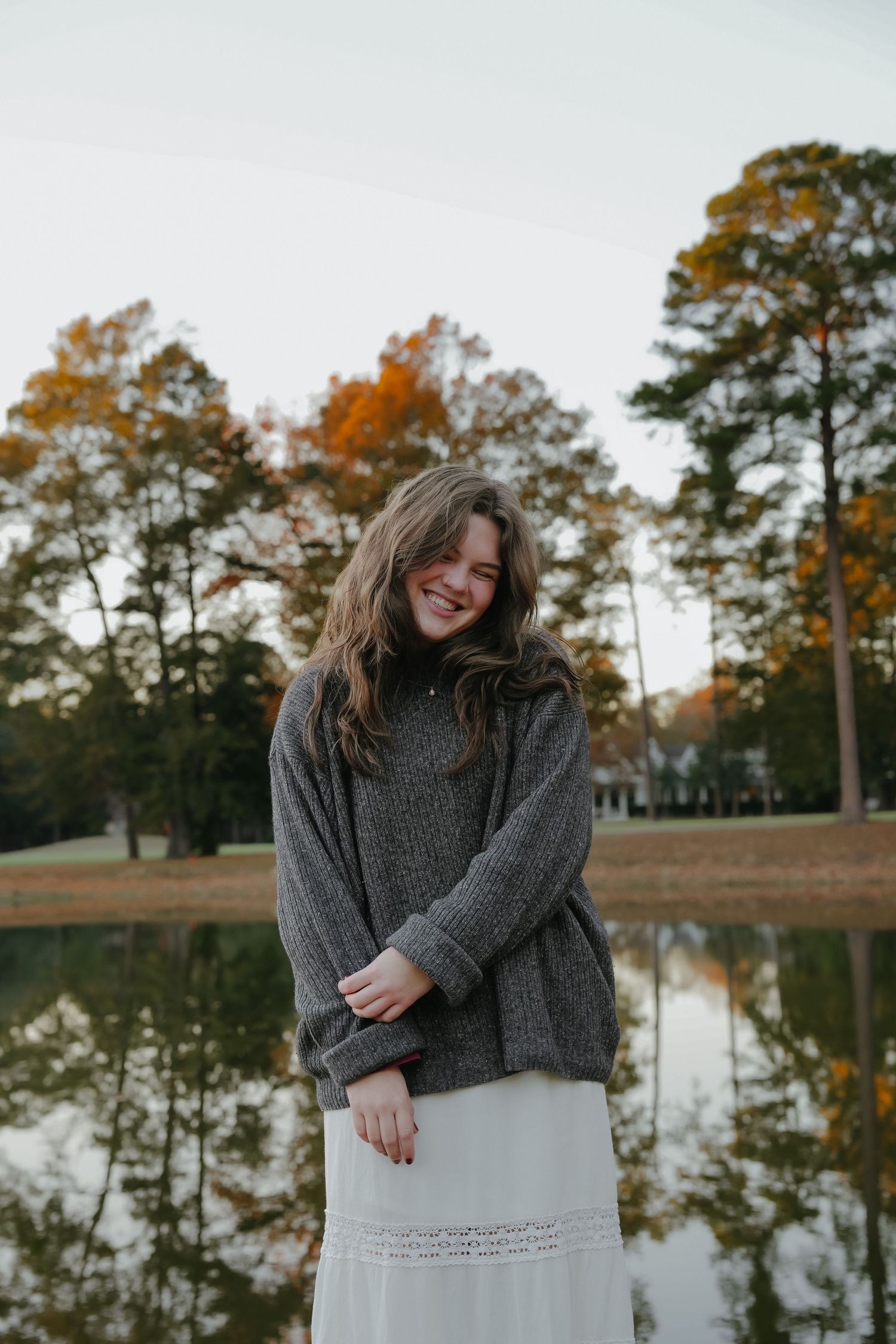 Portrait of Girl at Sunset by Louisiana Lake