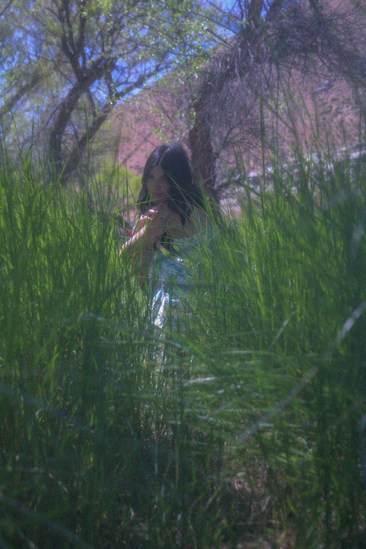 Tori Marie Photos
dreamy, ethereal, cool portrait looking through grass
Kern county photography 
Portrait photography