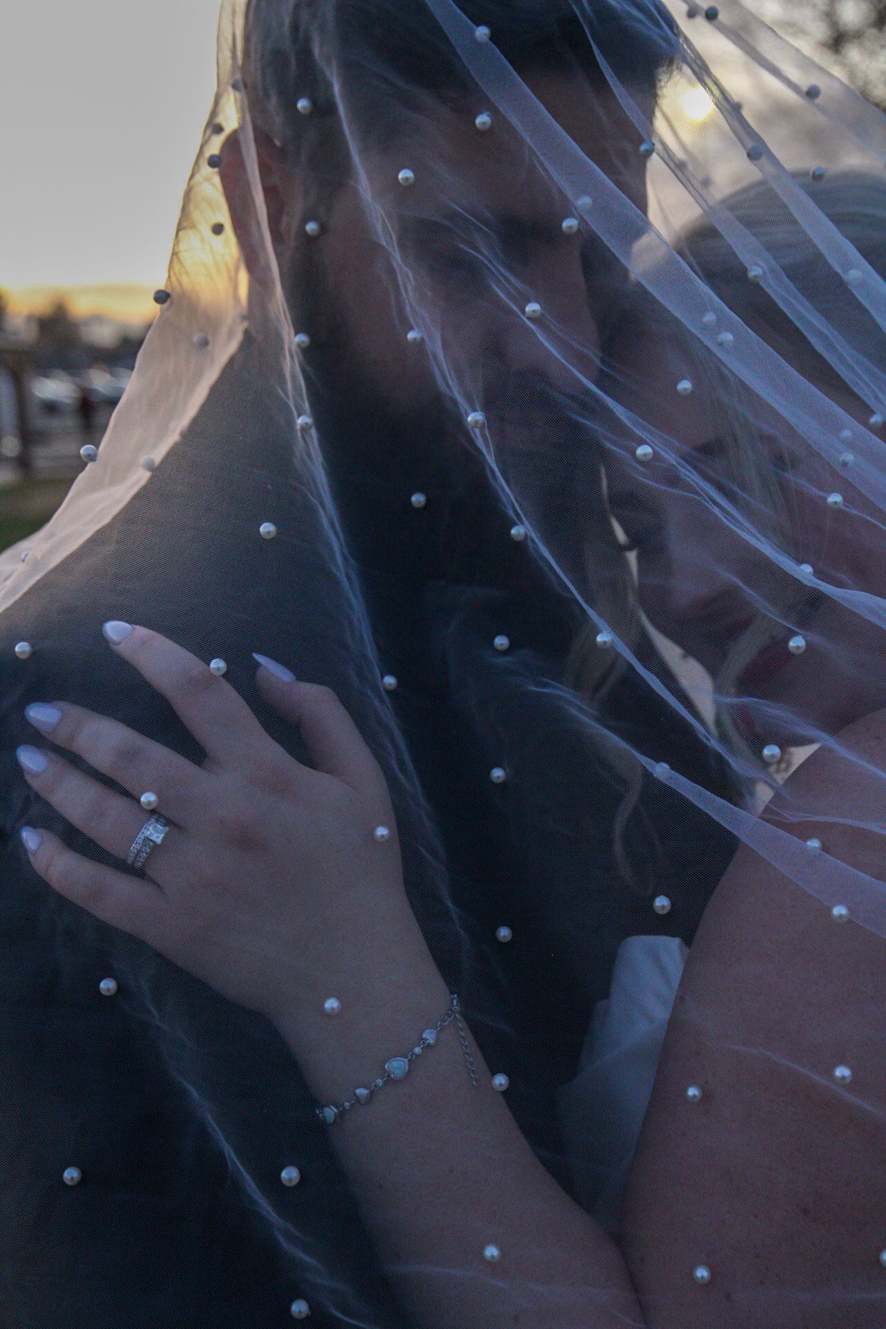 bride and groom under the veil 
California Wedding Photographer 
Kern  County Photographer
Tori Marie Photos