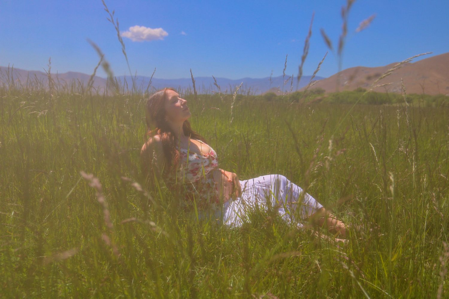 dreamy, ethereal mommy to be basking in the sun. landscape version
Kern County Photographer 
Whimsical 
maternity photography
Tori Marie Pho
