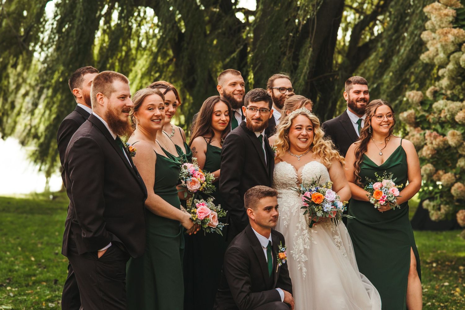Bridal Party shot at Majestic Oaks in Ham Lake MN