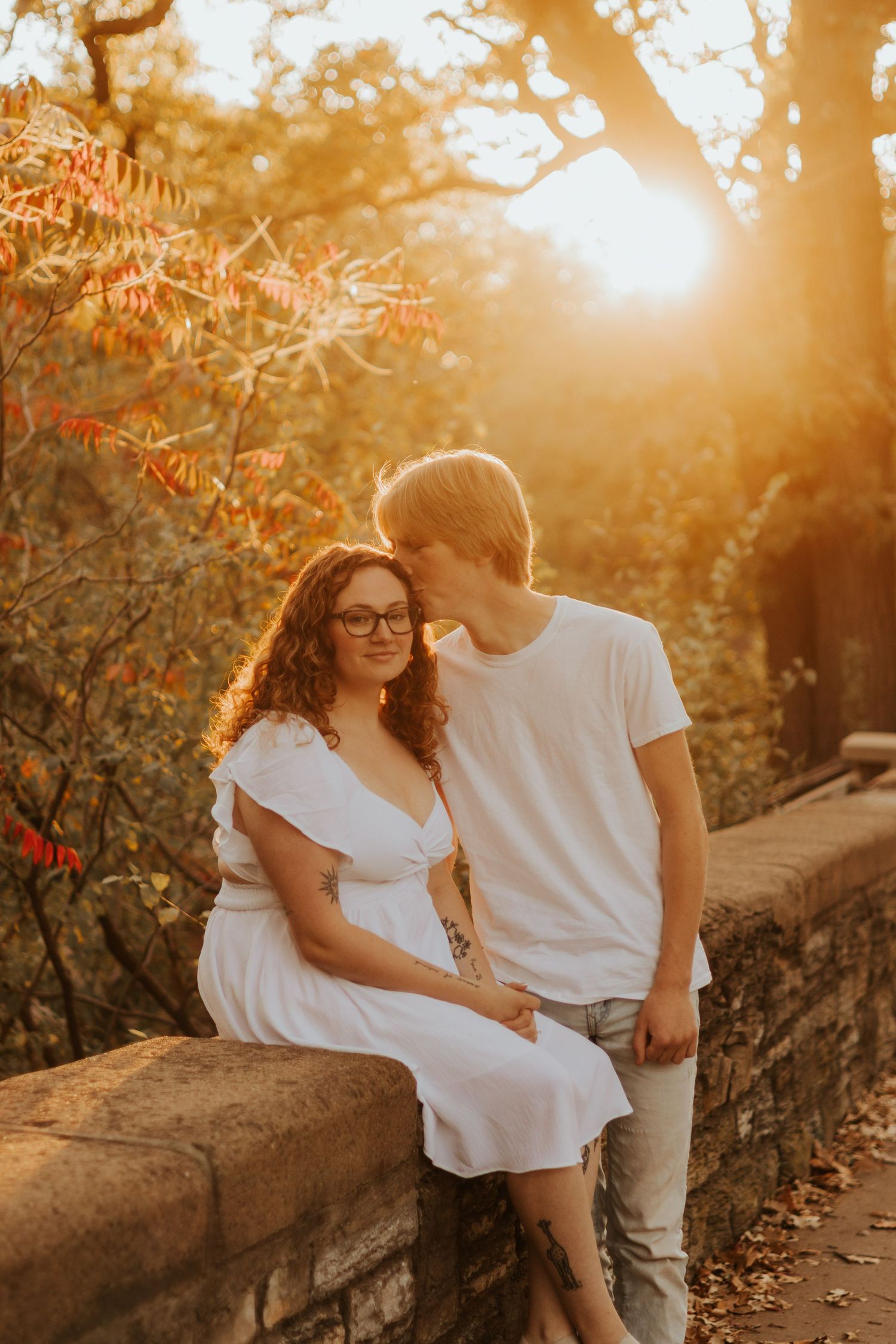 Engagement Photos taken in at Minnehaha Falls in Minneapolis, MN