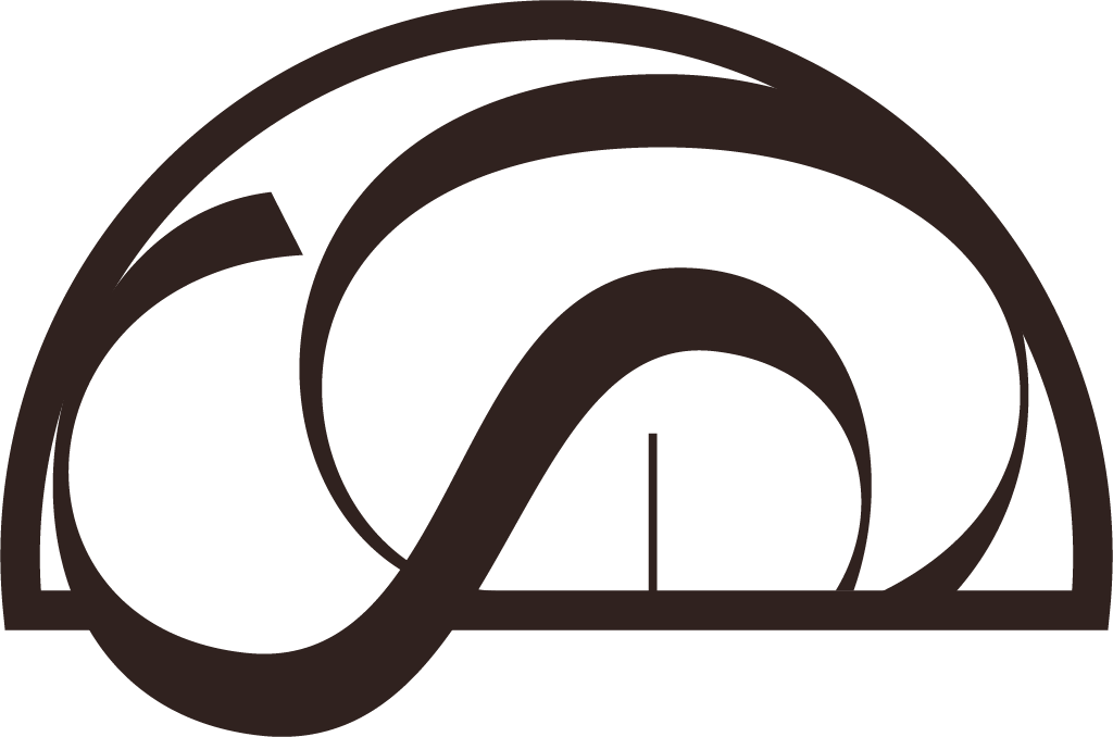 Simple black geometric arc pattern design with repeating curved lines forming an abstract border.