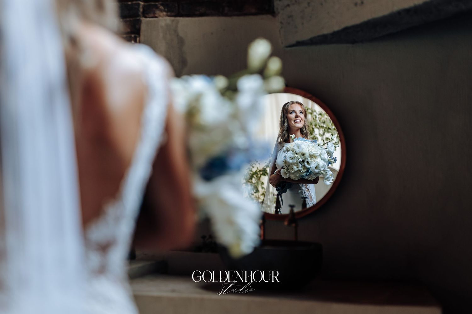 Soft focus artistic wedding photography detail shot with bokeh effect.