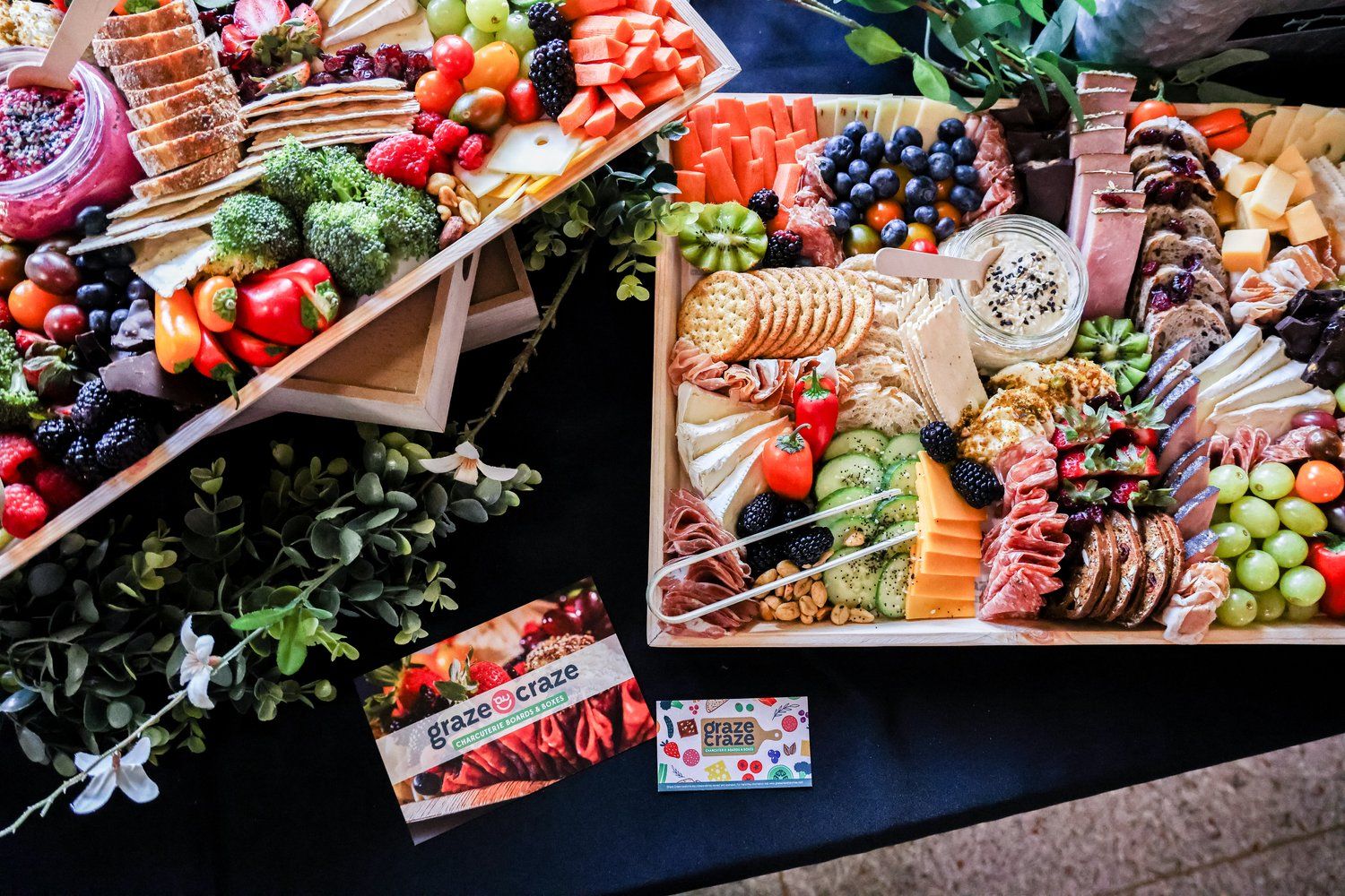 Colorful charcuterie board display with fresh fruits, meats, and cheeses in Abilene, Texas.