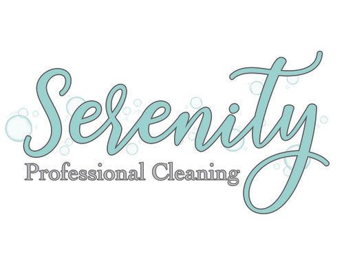 Professional cleaning company logo in teal script font with grey subtext.