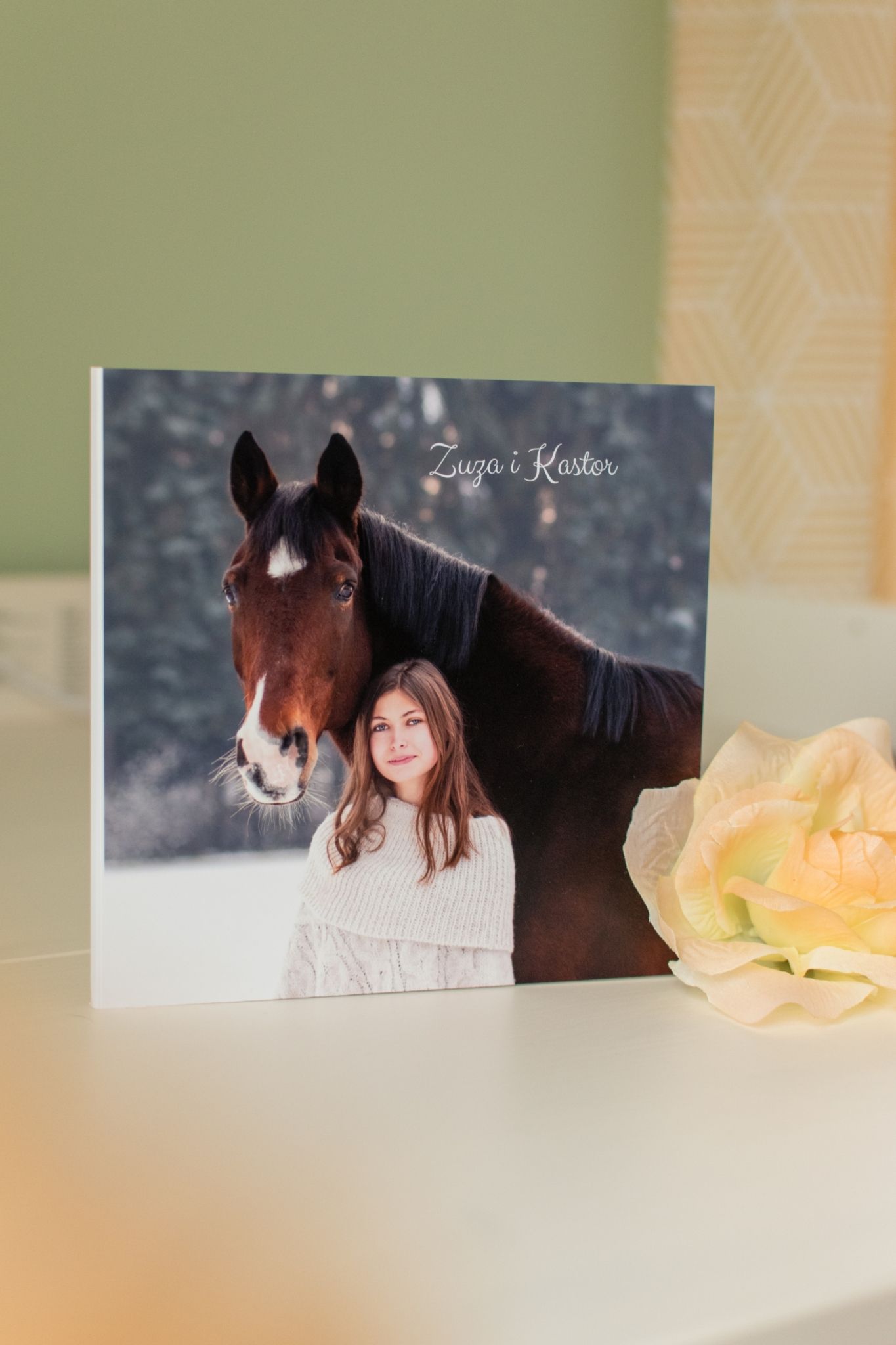 sesja zdjęciowa z koniem prezent voucher fotoobraz zdjęcie na płótnie fotograf poznań pamiątka pierwszej komunii świętej
