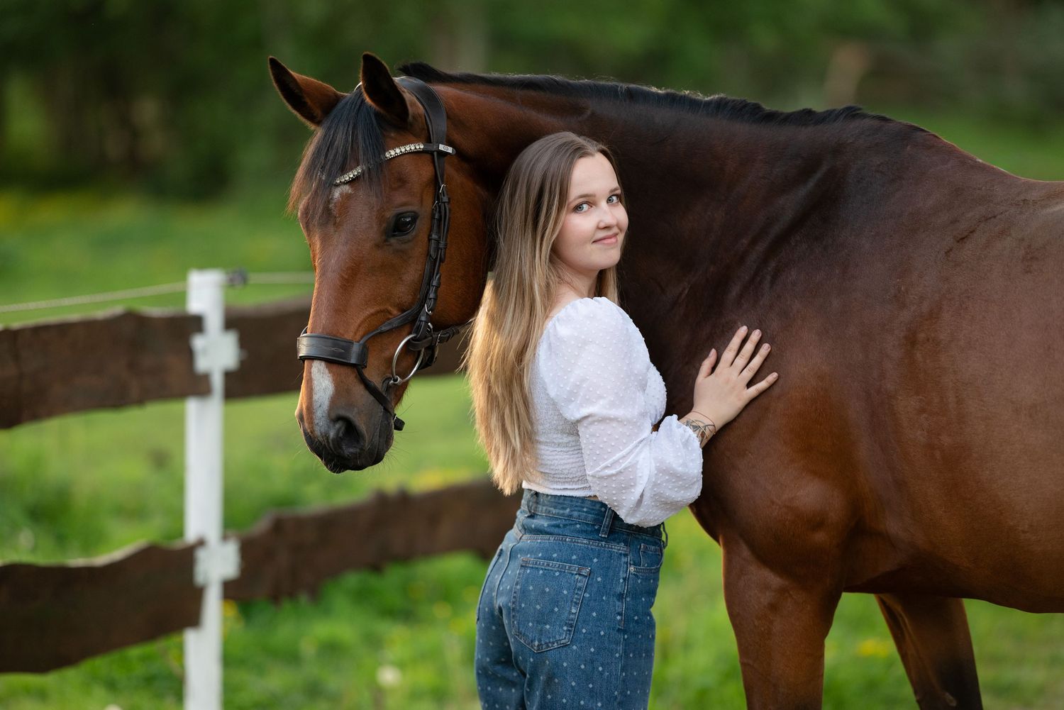 quatro ośrodek jeździecki pobiedziska sesja zdjęciowa z koniem konna Martyna i indygo konie Horses eqeuetsrian paulina Bodych fotografia