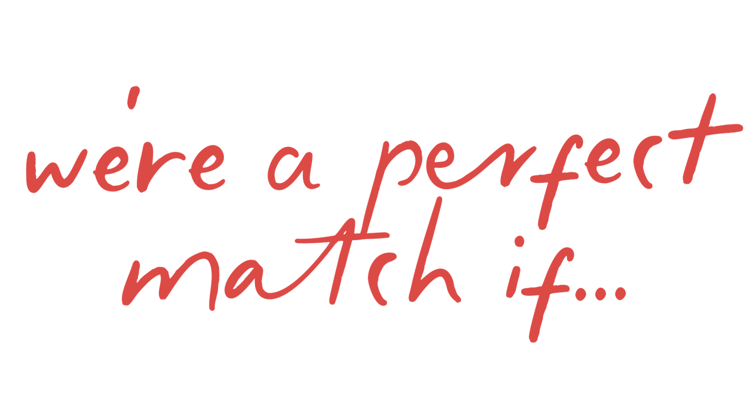 Handwritten red text fragment on white background showing partial cursive writing.